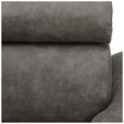 ECKSOFA in Lederlook Grau  230/263 cm  - Schwarz/Grau, Design, Kunststoff/Textil (230/263cm) - Hom`in