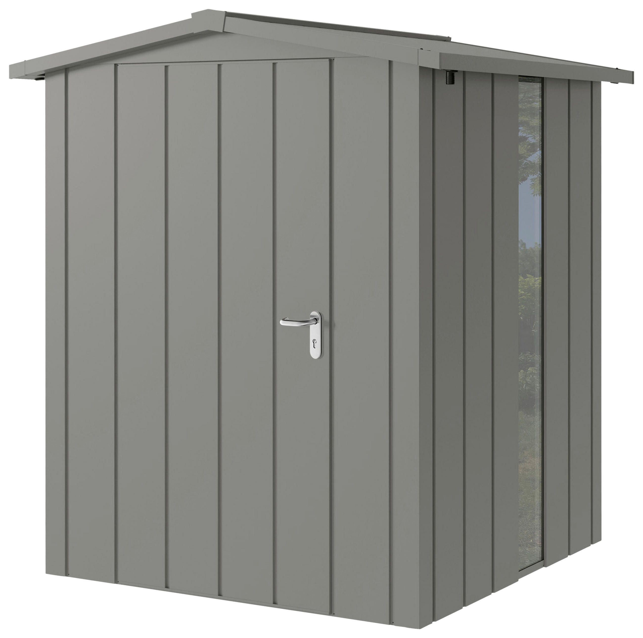 GERÄTEHAUS 187/219/181 cm  - Alufarben, Basics, Metall (187/219/181cm) - Hörmann