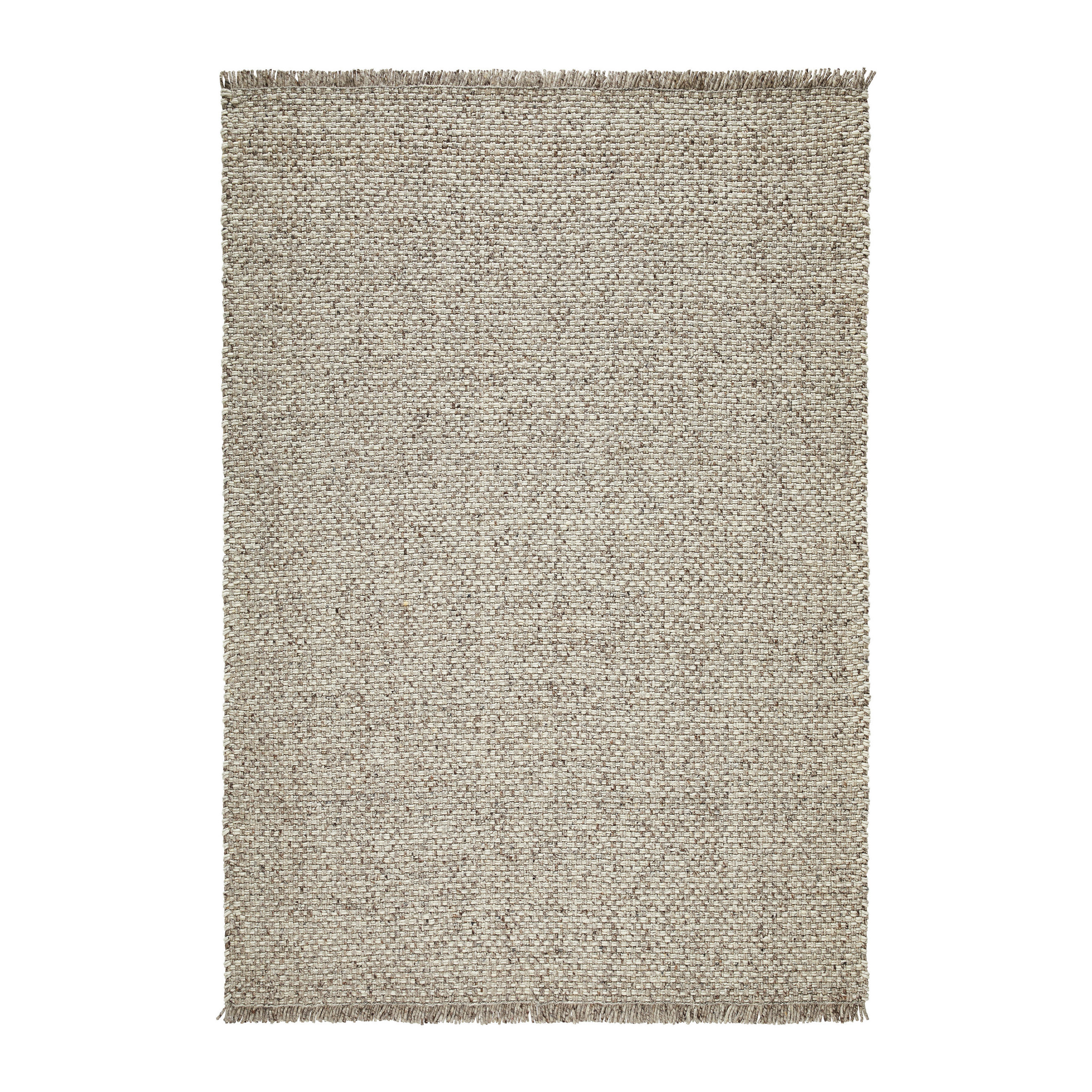 HANDWEBTEPPICH 130/190 cm Braun, Beige  - Beige/Braun, Basics, Textil (130/190cm) - Linea Natura