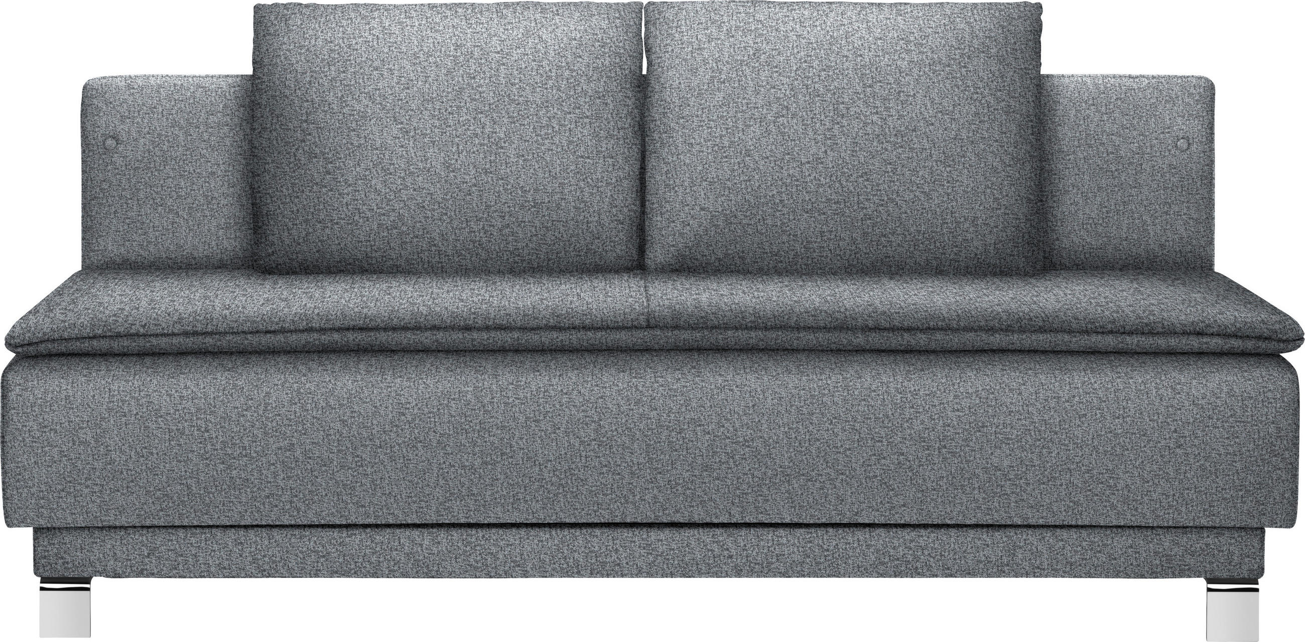 SCHLAFSOFA in Webstoff Grau  - Grau, Design, Textil/Metall (200/85/90cm) - Joka