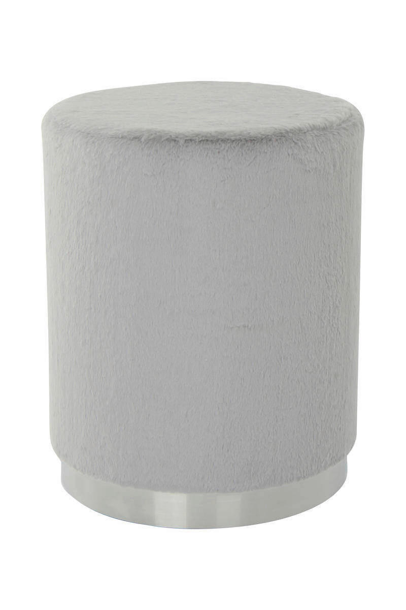 HOCKER Hellgrau  - Hellgrau, MODERN, Kunststoff (36/44/36cm) - Kayoom