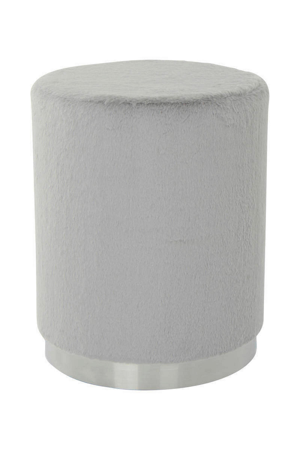 HOCKER Hellgrau  - Hellgrau, MODERN, Kunststoff (36/44/36cm) - Kayoom