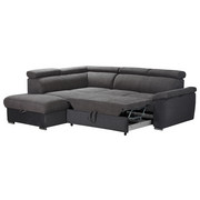 SJEDEĆA GARNITURA - siva, Moderno, drvo/tekstil (205/242cm) - Hom`in