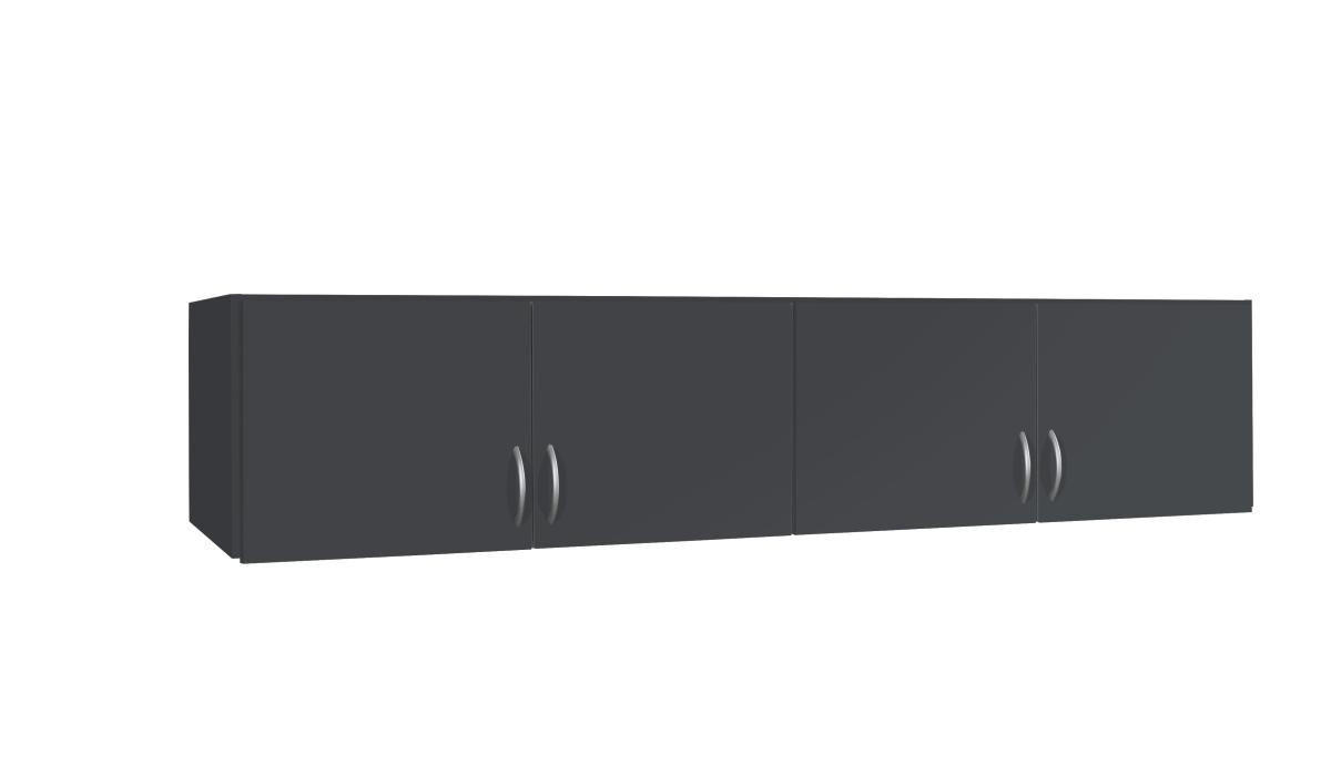 AUFSATZSCHRANK 181/39/54 cm   - Silberfarben/Grau, Design, Holzwerkstoff/Kunststoff (181/39/54cm) - Boxxx
