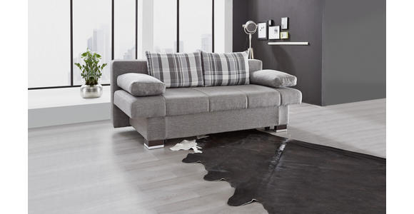 SCHLAFSOFA Braun - Wengefarben/Alufarben, KONVENTIONELL, Holz/Textil (200/80/94cm) - Novel