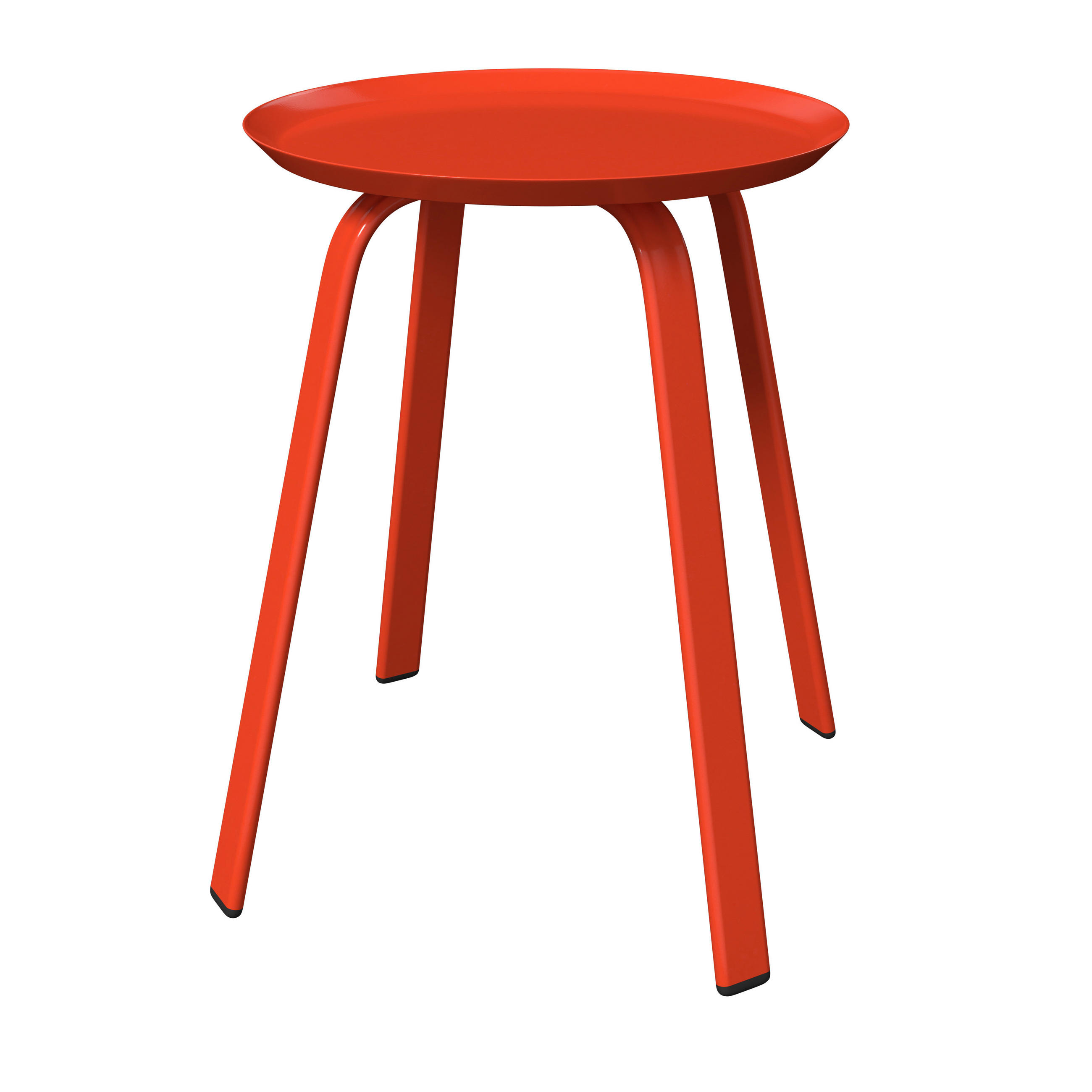 BEISTELLTISCH in Metall 40/40/46 cm  - Rot, Design, Metall (40/40/46cm) - Ambia Garden