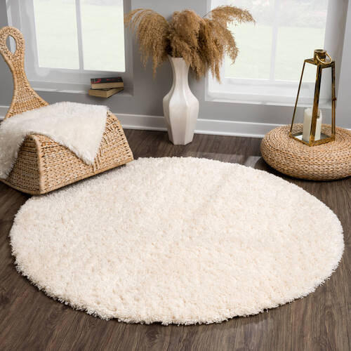 TEPIH VISOKOG FLORA 120/120 cm krem Porto - krem, Konvencionalno, tekstil (120/120cm)
