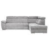 Ecksofa Grau Chenille  - Chromfarben/Grau, MODERN, Textil/Metall (270/230cm) - MID.YOU