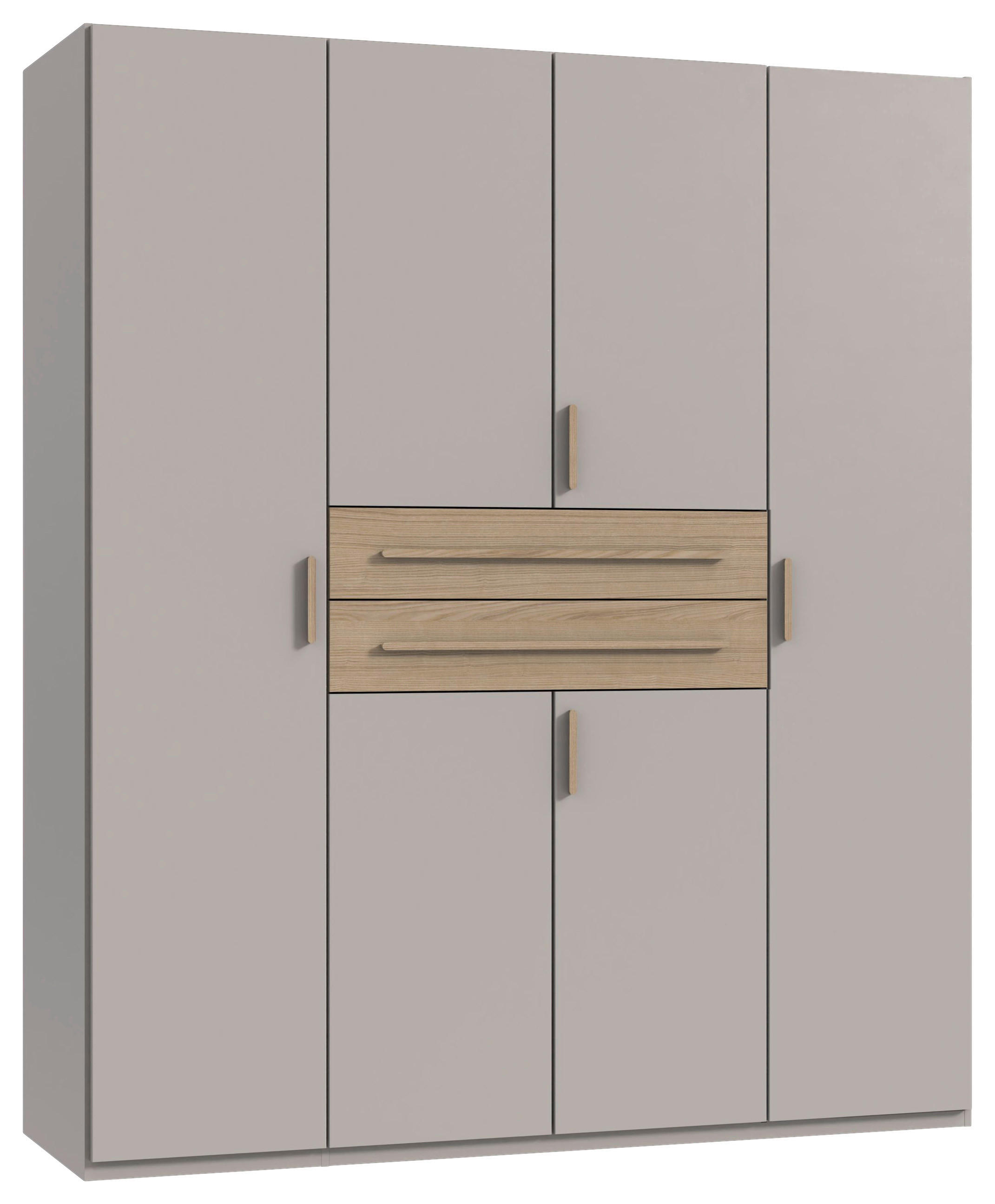 KLEIDERSCHRANK Eichefarben, Kaschmir  - Kaschmir/Eichefarben, Modern, Holzwerkstoff (180/208/65cm) - Carryhome