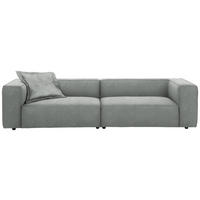 VIERSITZER-SOFA in Chenille Grau  - Schwarz/Grau, Design, Kunststoff/Textil (300/66/104cm) - W.Schillig