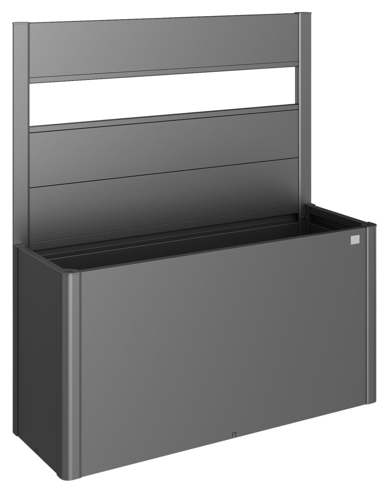 SICHTSCHUTZ ohne Hochbeet - Dunkelgrau, Basics, Kunststoff/Metall (152/91/4cm) - Biohort