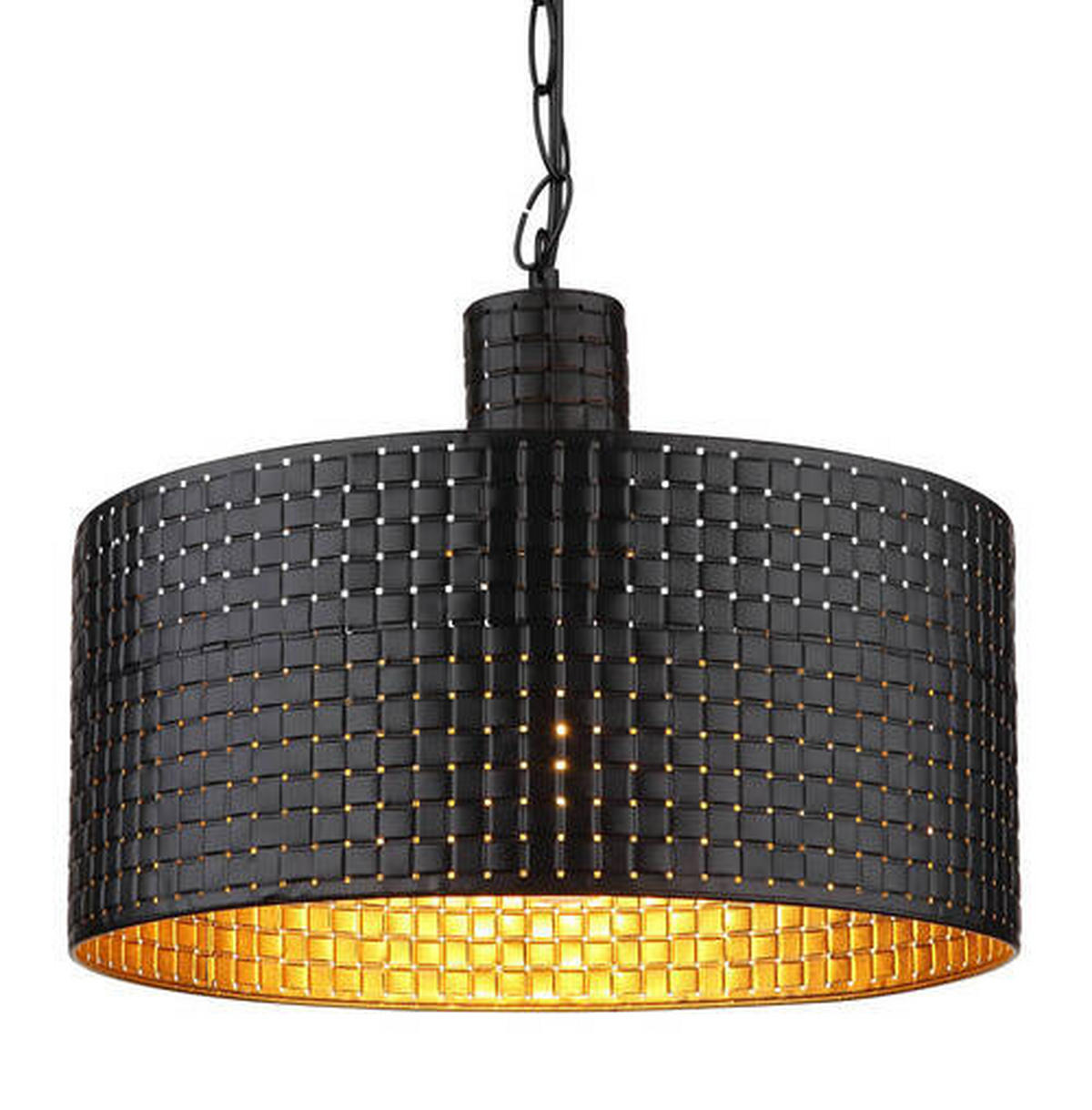 HÄNGLAMPA Rielly 140/25/120 cm  - svart/mörkbrun, Design, metall/trämaterial (140/25/120cm) - Globo