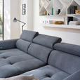 ECKSOFA in Feincord Anthrazit  280/205 cm  - Anthrazit/Schwarz, Design, Textil/Metall (280/205cm) - Xora
