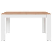 ESSTISCH rechteckig Weiß, Eiche Artisan  - Weiß/Eiche Artisan, LIFESTYLE, Holzwerkstoff (140/75/80cm) - MID.YOU