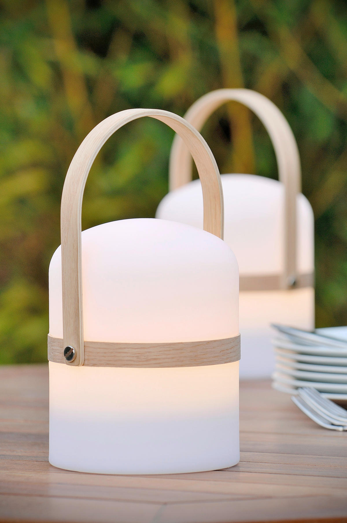 LED-AUßENLEUCHTE JOE 14.5/26.5 cm   - Hellbraun/Weiß, Basics, Holz/Kunststoff (14.5/26.5cm) - Lucide