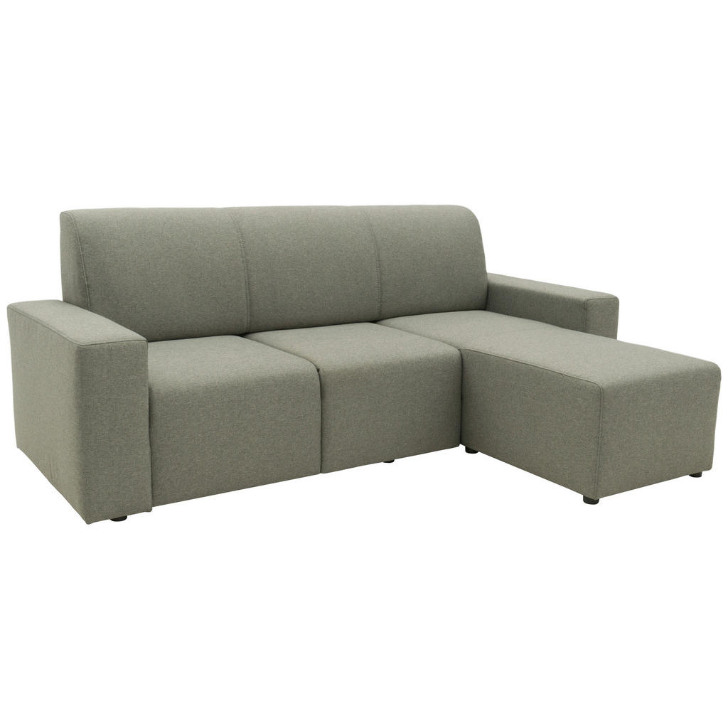 Thumbnail - Looks by W.Joop Ecksofa Looks X, Graubraun, Textil, Uni, 3-Sitzer, seitenverkehrt montierbar, L-Form, 222x150x88 cm, Mad...