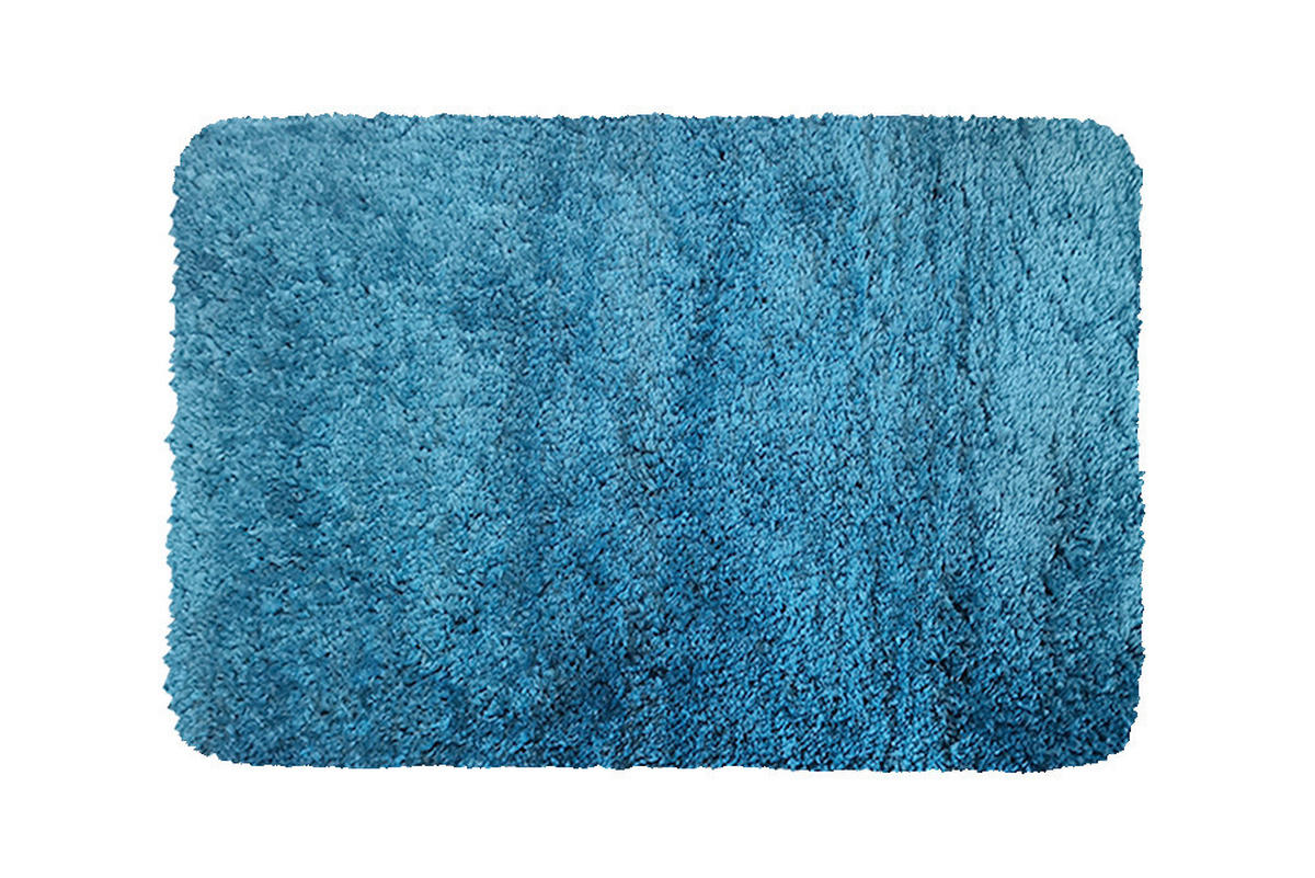 FÜRDŐSZOBASZŐNYEG  50/80 cm  kék   - kék, Basics, textil (50/80cm)