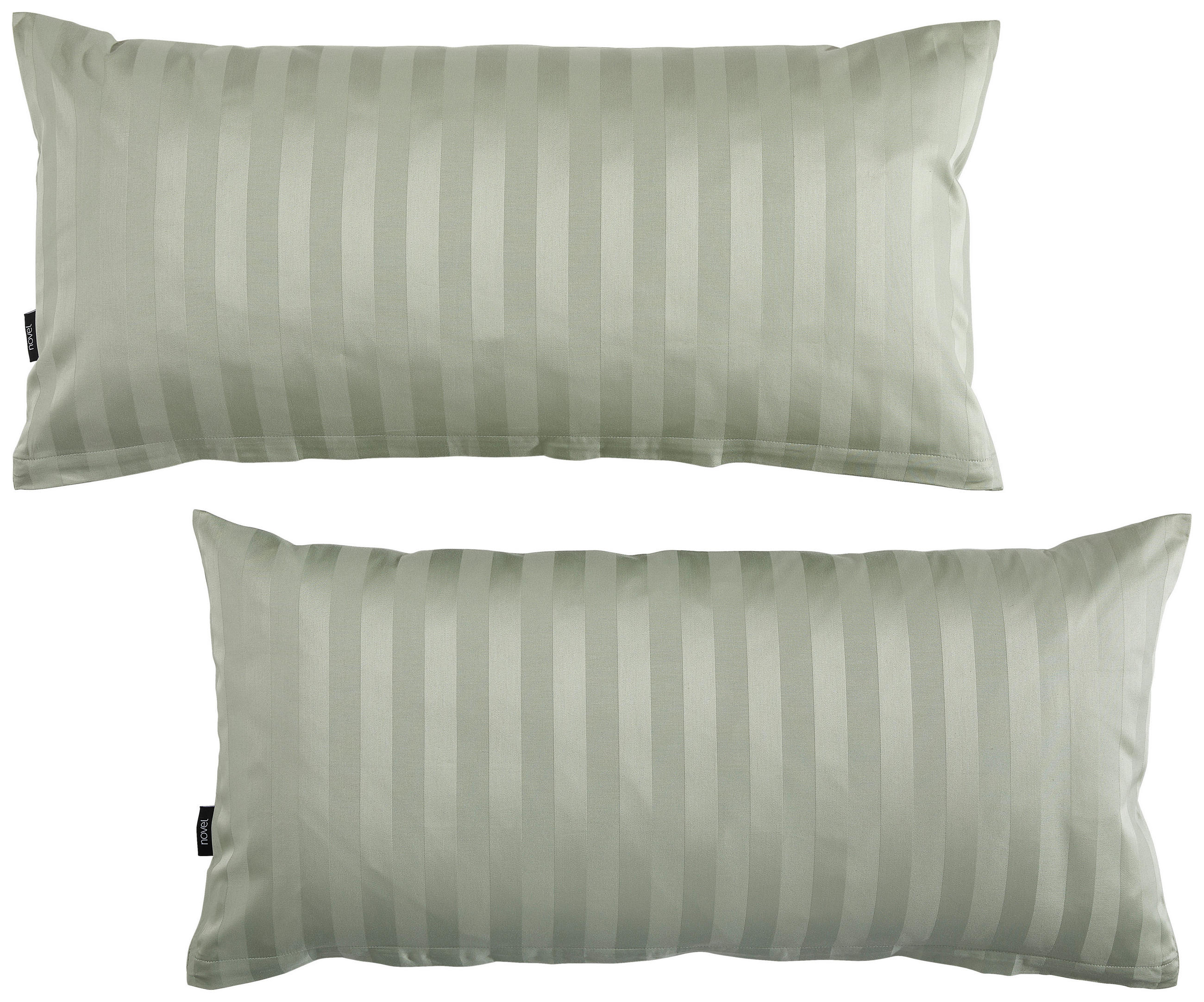 KISSENHÜLLEN-SET Dobby 40/80 cm  - Grün, KONVENTIONELL, Textil (40/80cm) - Novel