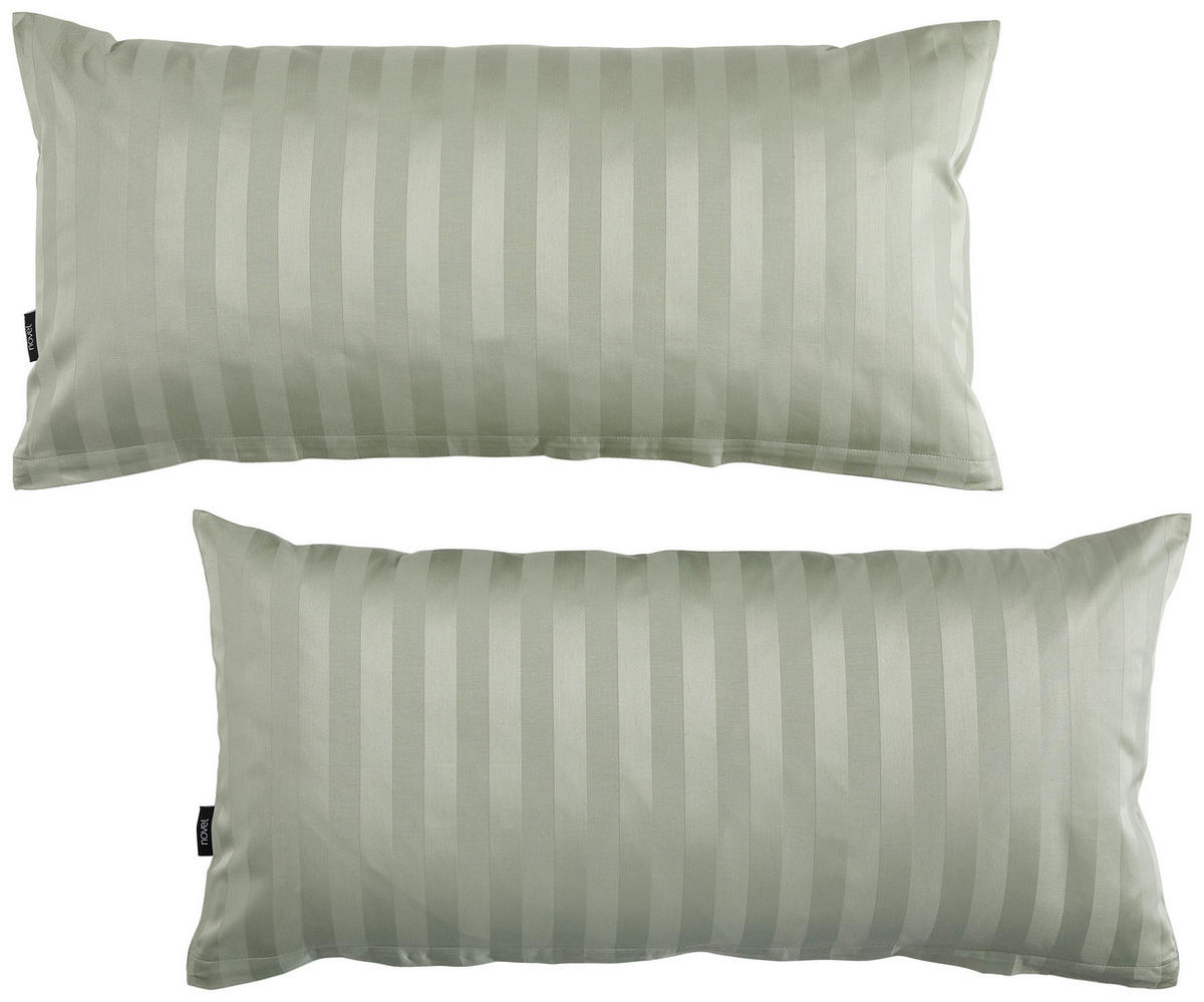 KISSENHÜLLEN-SET Dobby 40/80 cm  - Grün, KONVENTIONELL, Textil (40/80cm) - Novel