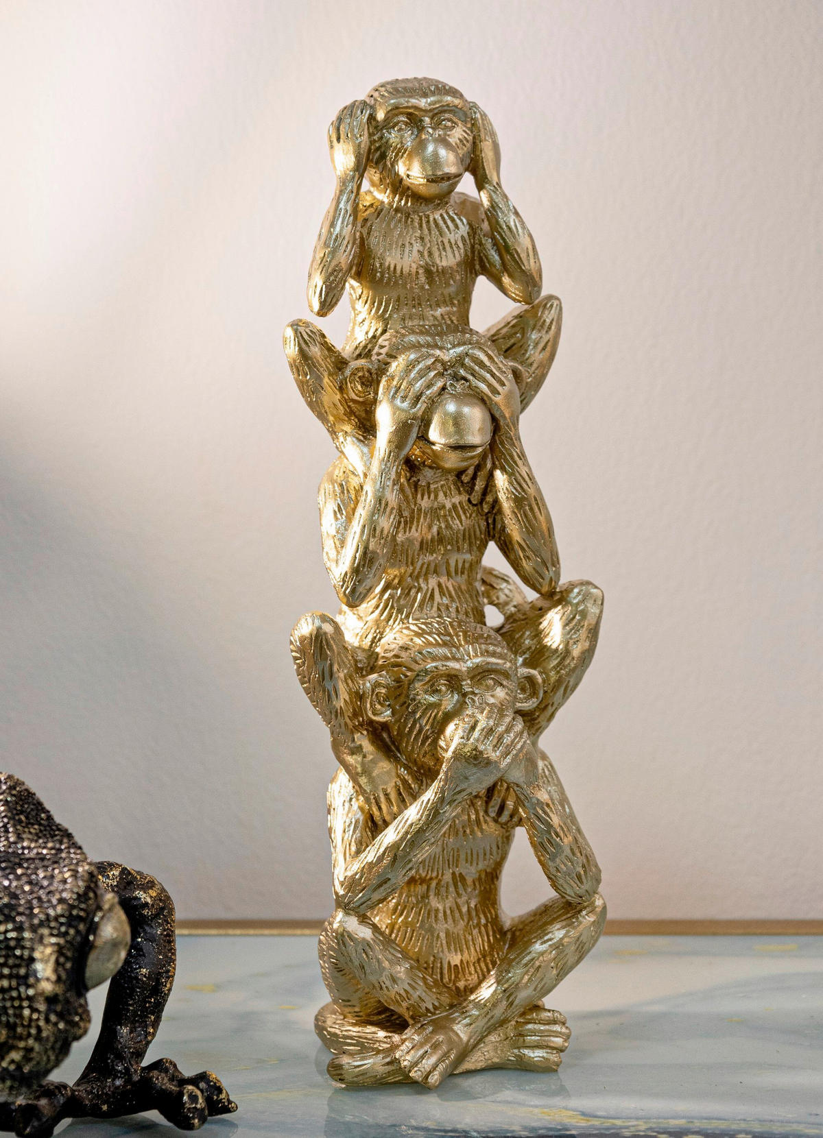 SKULPTUR - Goldfarben, Basics, Kunststoff (10.5/30/10.5cm)