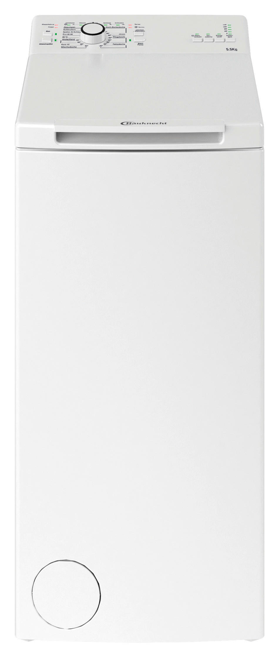 WASCHMASCHINE WAT PRIME 55 L3  - Weiß, Trend, Kunststoff/Metall (40/90/60cm) - Bauknecht