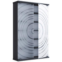 CD-REGAL - Anthrazit, Design, Glas/Holzwerkstoff (60/92/18cm) - MID.YOU