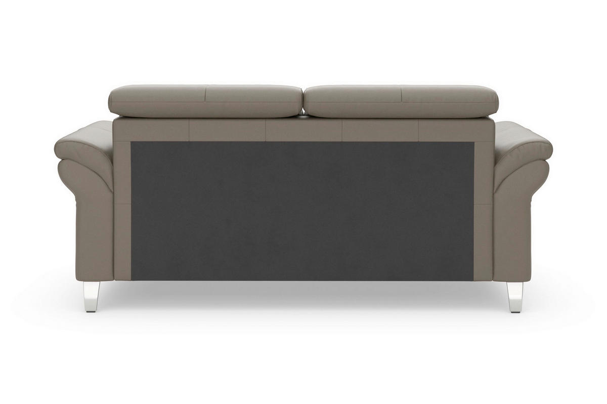 3-SITZER-SOFA 186/84/93 cm ARNGAST E in Echtleder Grau   - Chromfarben/Grau, Basics, Leder/Textil (186/84/93cm) - Sit & More