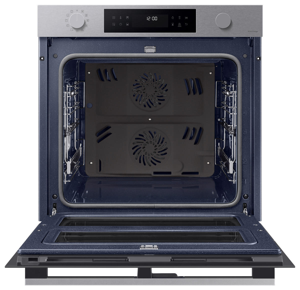 BACKOFEN NV7B4545VAS/U3  - Silberfarben, Design, Glas/Keramik (59,5/59,6/57,1cm) - Samsung