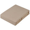 TOPPER-FIXLEINTUCH - Taupe, Konventionell, Textil (180/220cm) - Novel