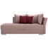 LIEGE in Textil Rosa, Dunkelrot - Chromfarben/Rosa, Design, Kunststoff/Textil (220/93/100cm) - Xora LIEGE in Textil Rosa, Dunkelrot - Chromfarben/Rosa, Design, Kunststoff/Textil (220/93/100cm) - Xora