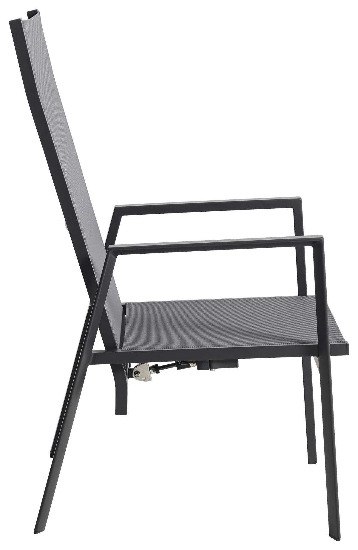 GARTENSESSEL Aluminium Grau  - Grau, Design, Textil/Metall (56,5/105/69,5cm) - Ambia Garden