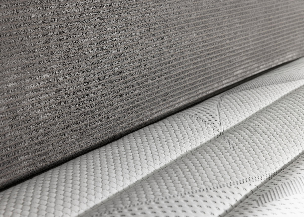 BOXSPRINGBETT 180/200 cm  in Grau  - Schwarz/Grau, Trend, Holz/Textil (180/200cm) - Esposa