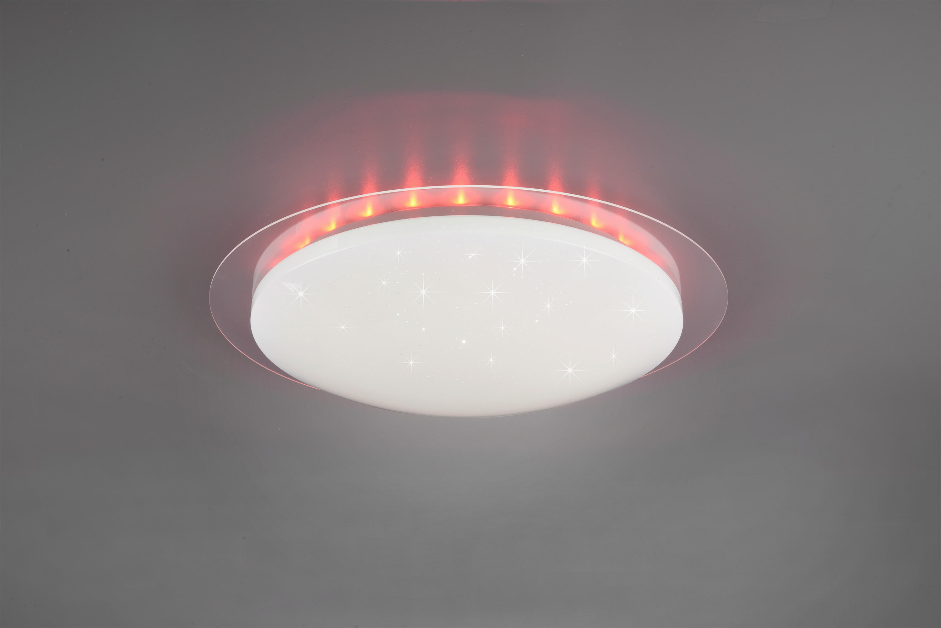 LED-DECKENLEUCHTE Bilbo  - Klar/Weiß, Basics, Kunststoff (48/10cm)