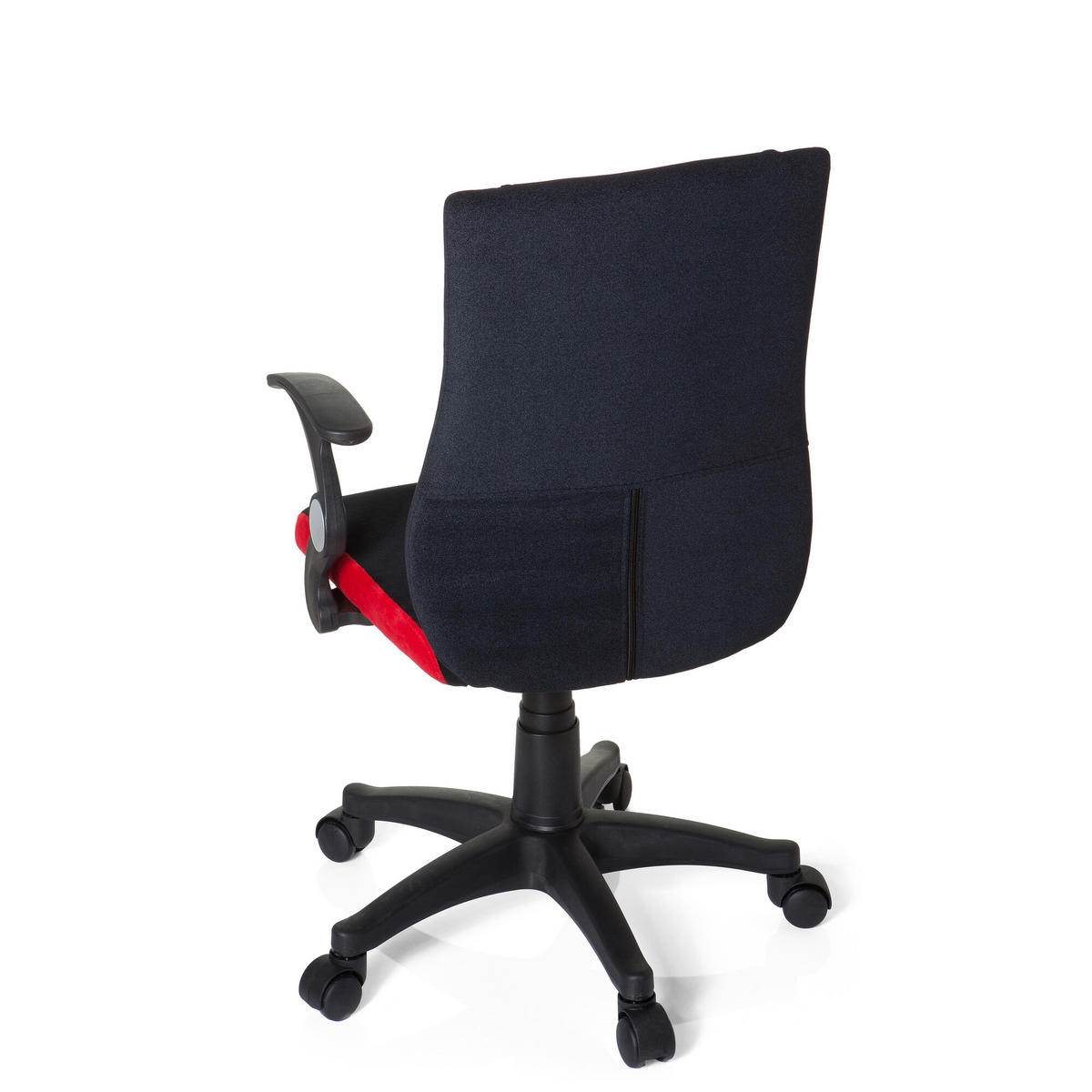 OTOČNÁ ŽIDLE PRO MLÁDEŽ, červená, černá - černá/červená, Basics, plast (50/87-97/40cm) - MID.YOU