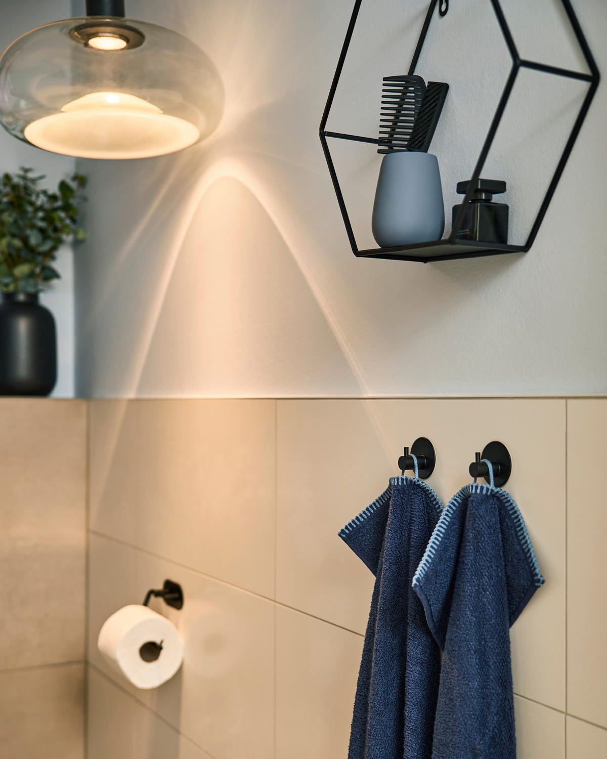 ZÁVĚSNÉ SVÍTIDLO, 37/183 cm  - černá, Design, kov/sklo (37/183cm) - Dieter Knoll