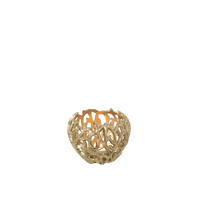KERZENHALTER - Goldfarben, Basics, Metall (13/13/10cm)