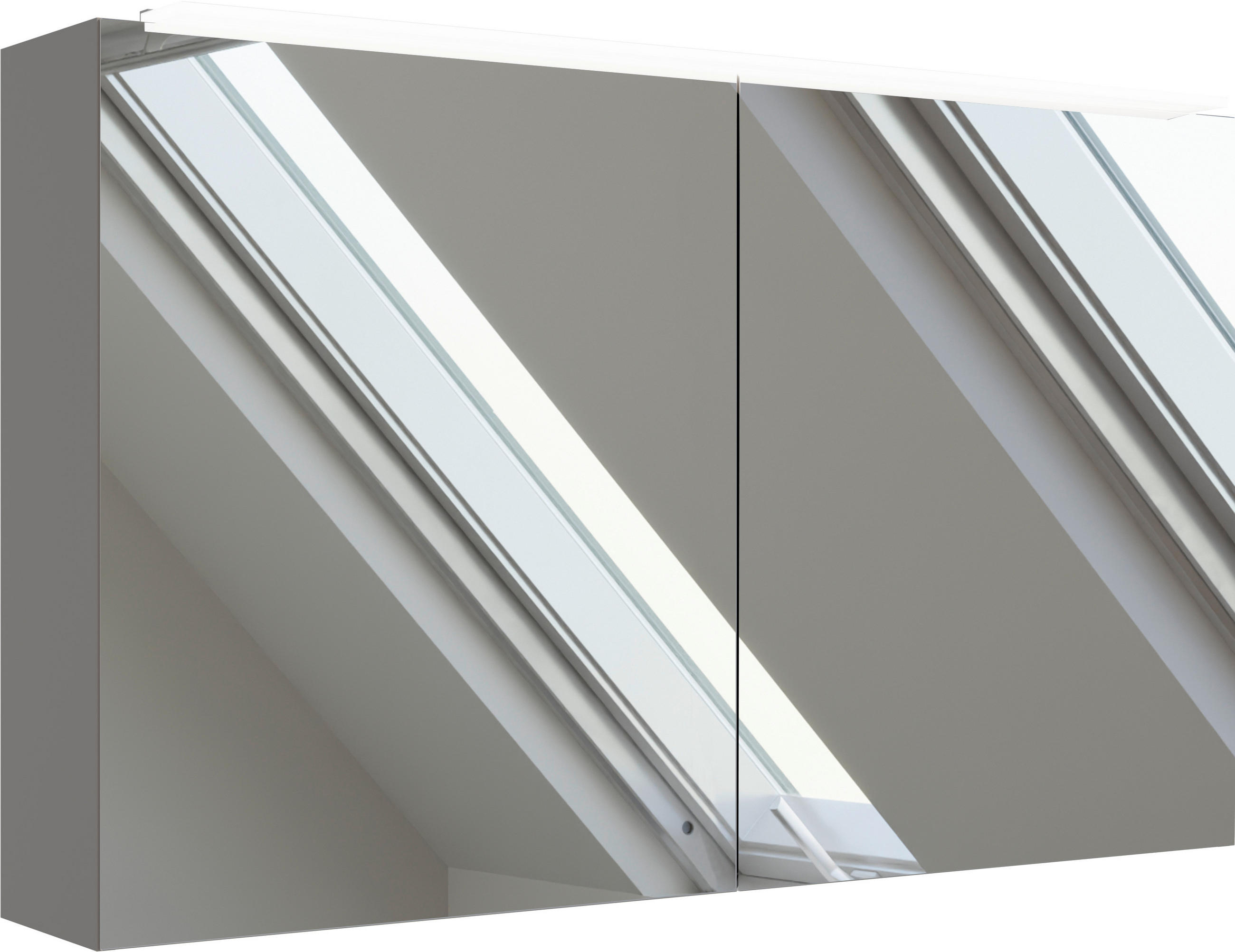 SPIEGELSCHRANK 120/72/20,2 cm  - Beigebraun, MODERN, Glas/Holzwerkstoff (120/72/20,2cm) - Celina Home