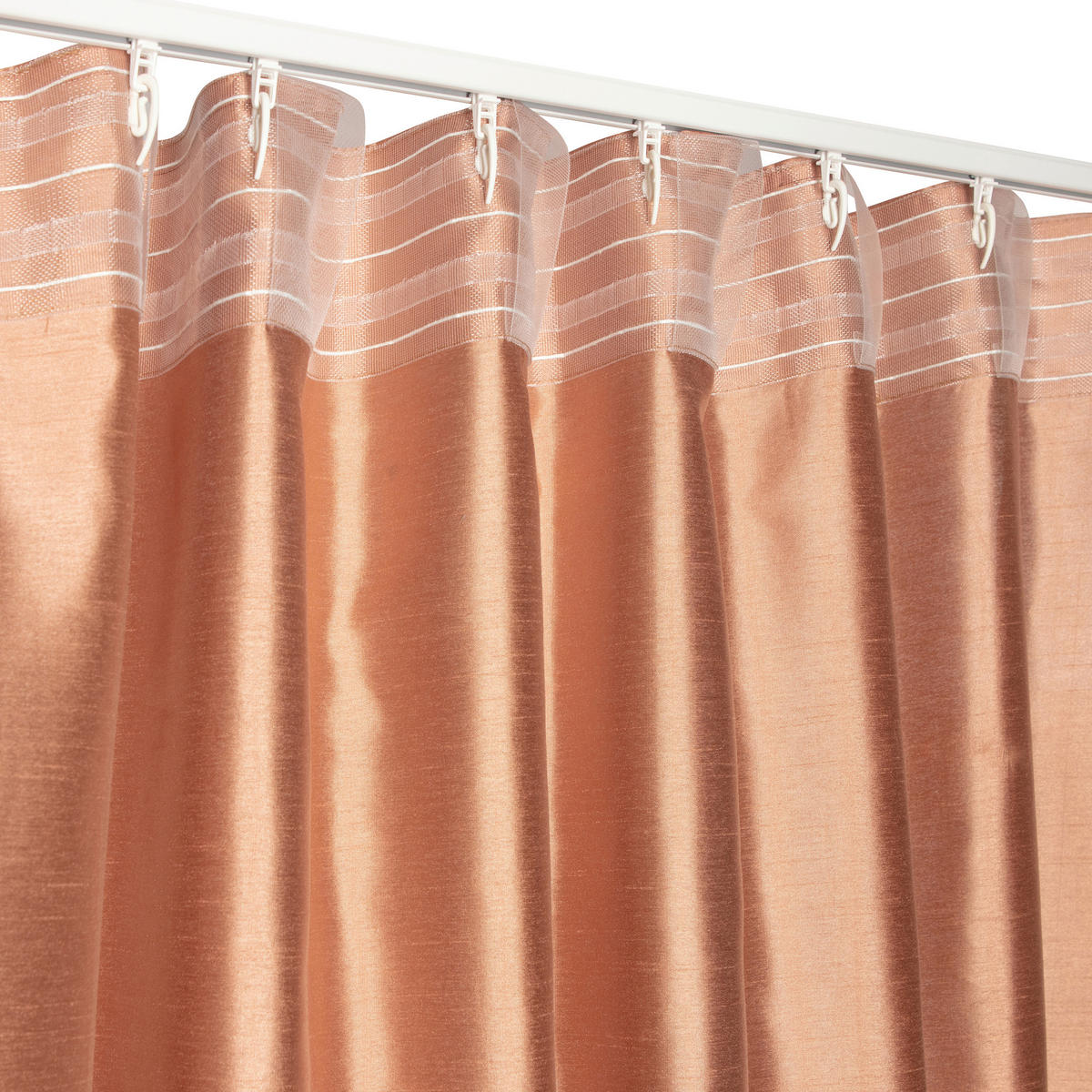 FERTIGVORHANG  blickdicht   140/280 cm  - Koralle, Basics, Textil (140/280cm)