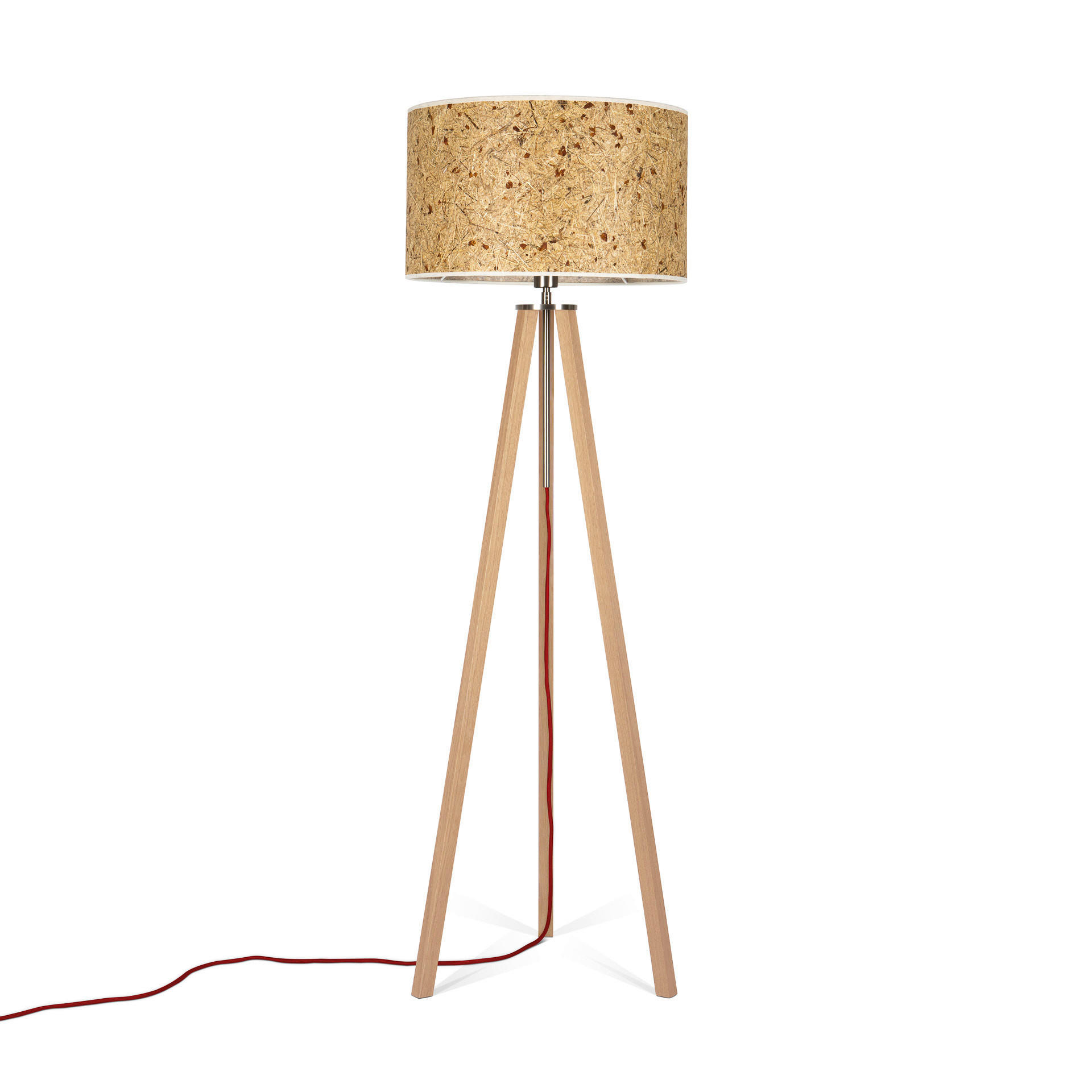 STEHLEUCHTE  50/150/50 cm   - Eiche Bianco/Eichefarben, Basics, Naturmaterialien/Holz (50/150/50cm)
