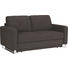 SCHLAFSOFA Webstoff Dunkelbraun - Chromfarben/Dunkelbraun, MODERN, Textil/Metall (179/88/85cm) - VENDA