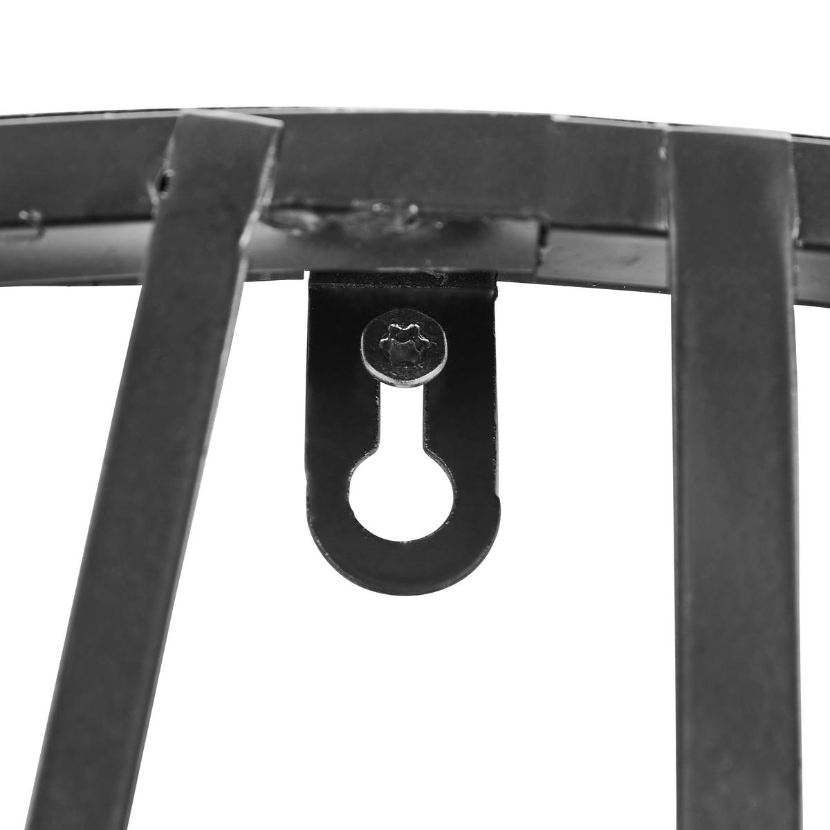 WANDUHR Schwarz 96/96/3 cm  - Schwarz, Design, Metall (96/96/3cm) - MID.YOU