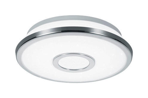 STROPNÉ LED SVIETIDLO, 21,0/5,0 cm  - biela/chrómová, Basics, plast (21,0/5,0cm) - Novel