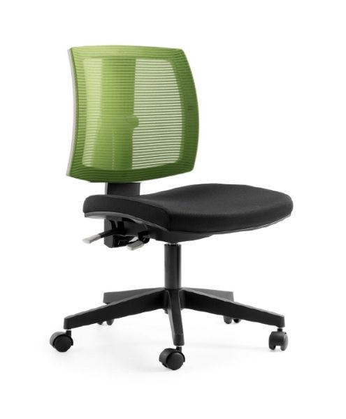 DREHSTUHL  in Netzbespannung, Webstoff Grün, Schwarz  - Schwarz/Grün, Basics, Kunststoff/Textil (45/41-51/36-48cm)