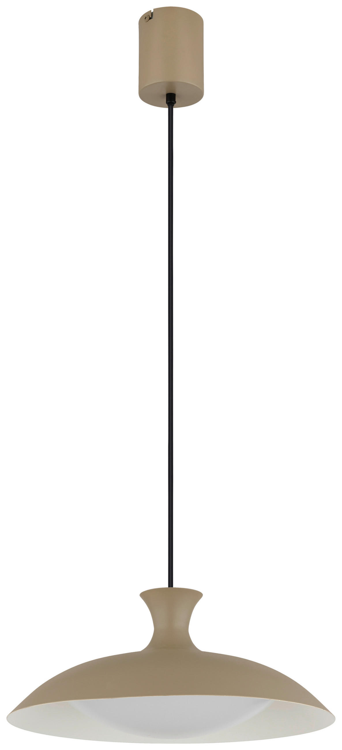 LED-HÄNGELEUCHTE 40/150 cm    - Sandfarben/Weiss, Trend, Kunststoff/Metall (40/150cm) - Collet's Monde