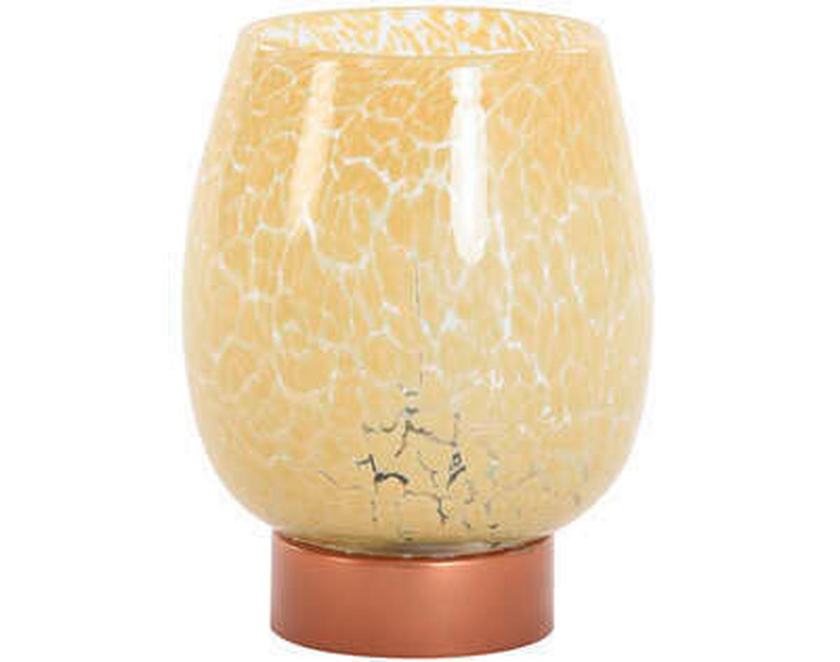 LED-TISCHLEUCHTE - Braun, Basics, Glas (13/17/13cm) - Light & Living