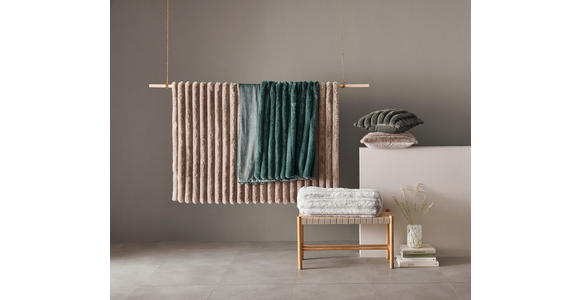 FELLDECKE 150/200 cm - Silberfarben, Textil (150/200cm) - Novel
