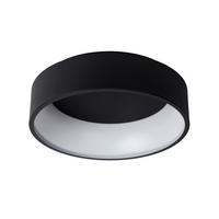 LED-DECKENLEUCHTE Talowe Led 45.5/45.5/13 cm   - Schwarz, Basics, Metall (45.5/45.5/13cm) - Lucide