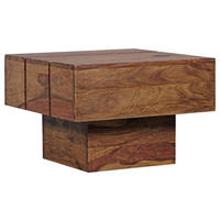 BEISTELLTISCH 44/44/30 cm Sheesham massiv Sheeshamfarben quadratisch  - Sheeshamfarben, Design, Holz (44/44/30cm) - MID.YOU