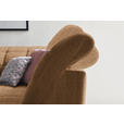 ECKSOFA in Webstoff Braun  302/216 cm  - Schwarz/Braun, Design, Holz/Textil (302/216cm) - Xora