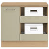 UNTERSCHRANK 100/91,8/58 cm   - Salbeigrün/Eichefarben, Basics, Holzwerkstoff/Metall (100/91,8/58cm) - Impuls